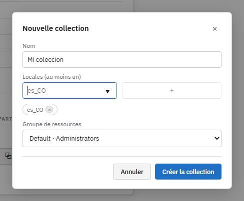 Le dialogue Nouvelle collection.