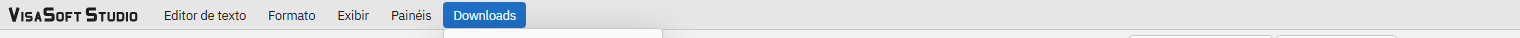 O menu Downloads.